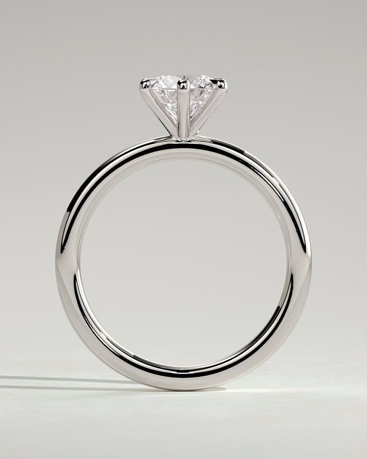 engagement rings solitaire round white gold