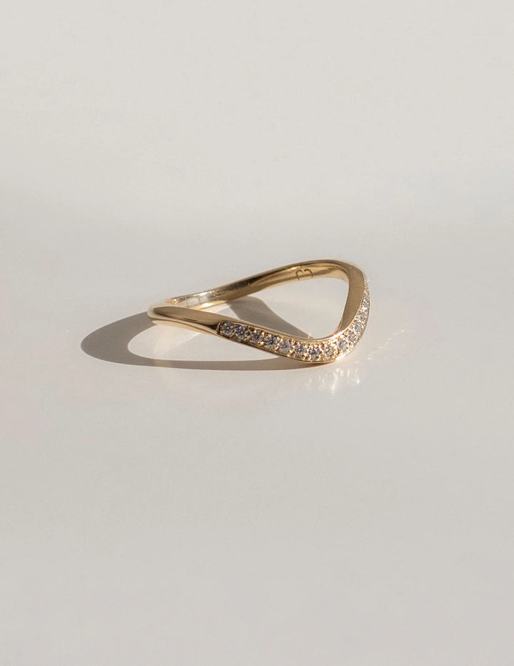 Pear diamond wedding set