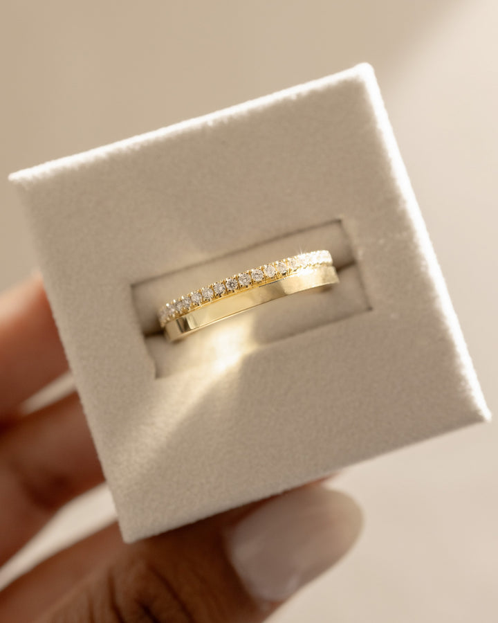 flat wedding band