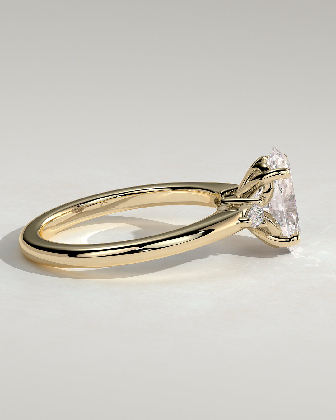 floral diamond setting ring