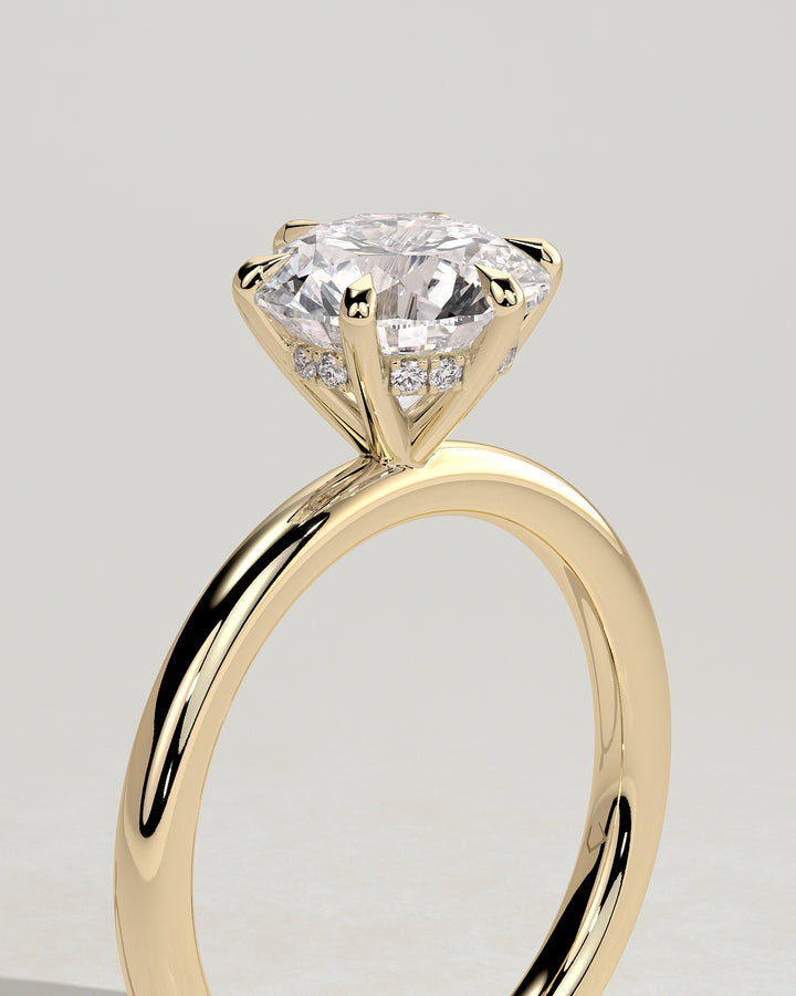 2ct round engagement ring