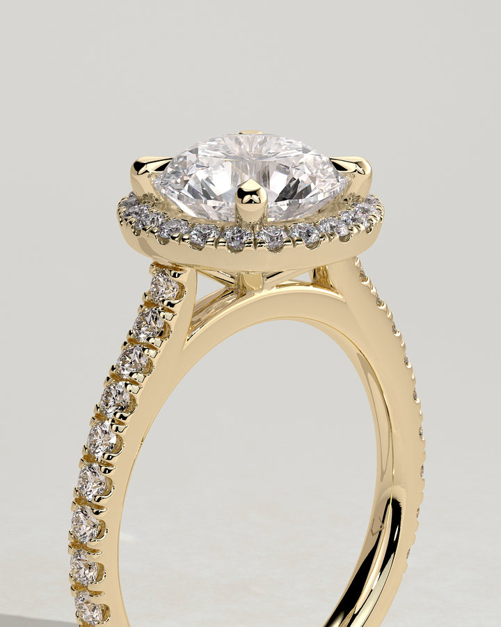 halo engagement ring
