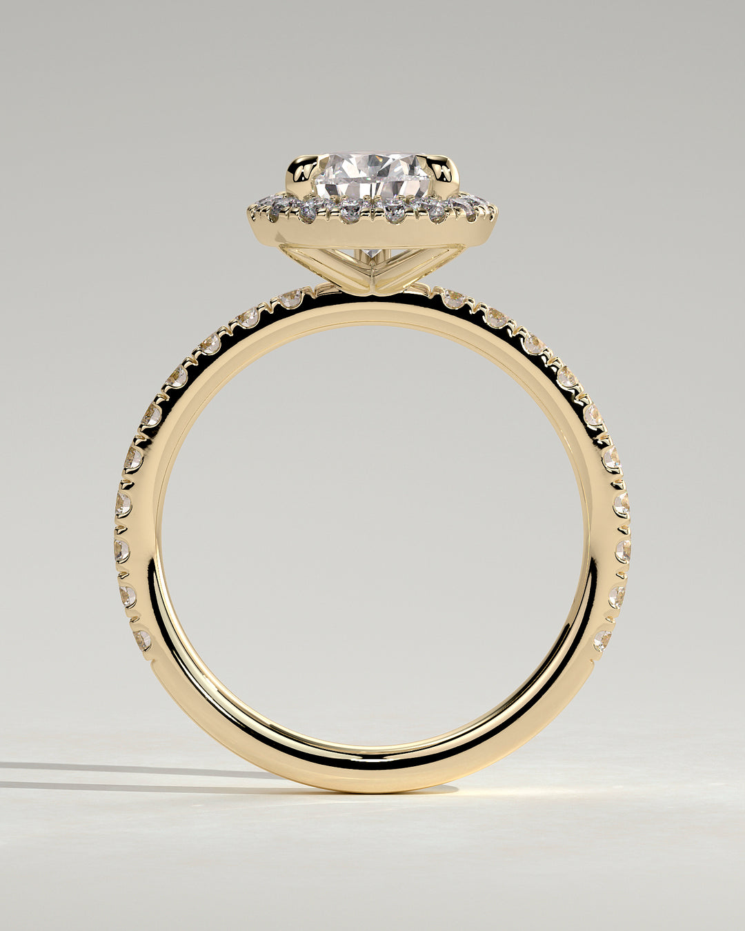 halo pave ring
