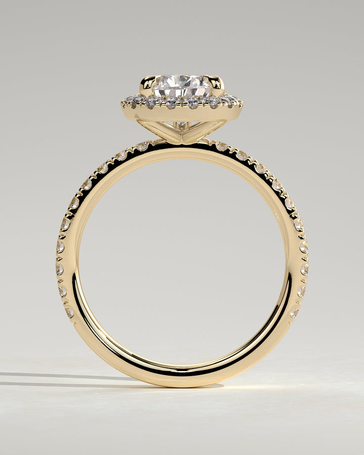 halo pave ring