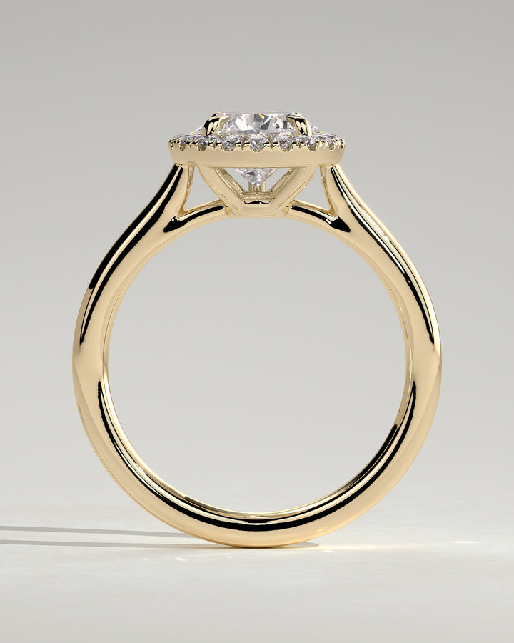 halo solitaire ring