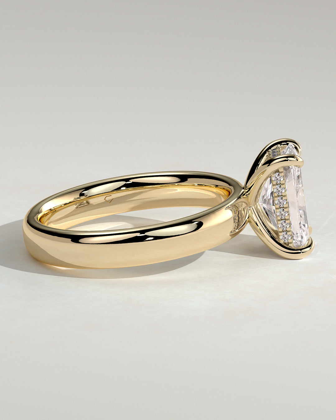 hidden halo engagement ring