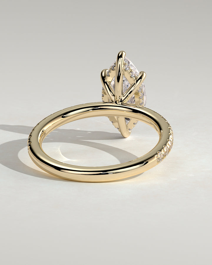 hidden halo marquise diamond ring

