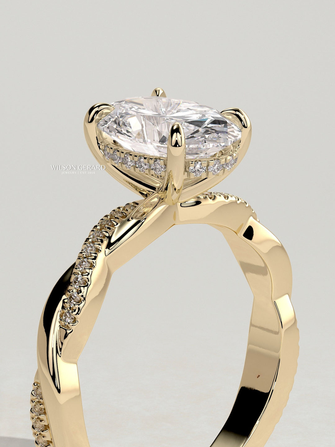 2ct oval engagement ring
