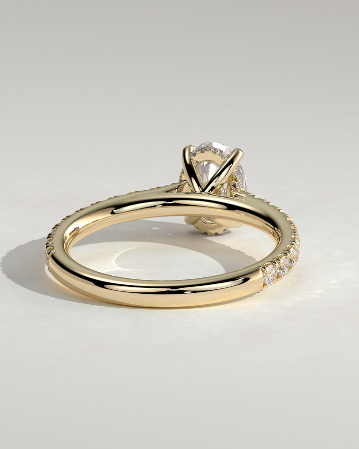 hidden halo pave ring