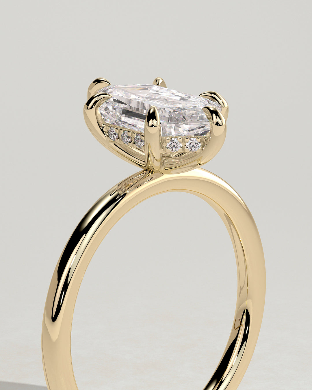 hidden halo engagement ring