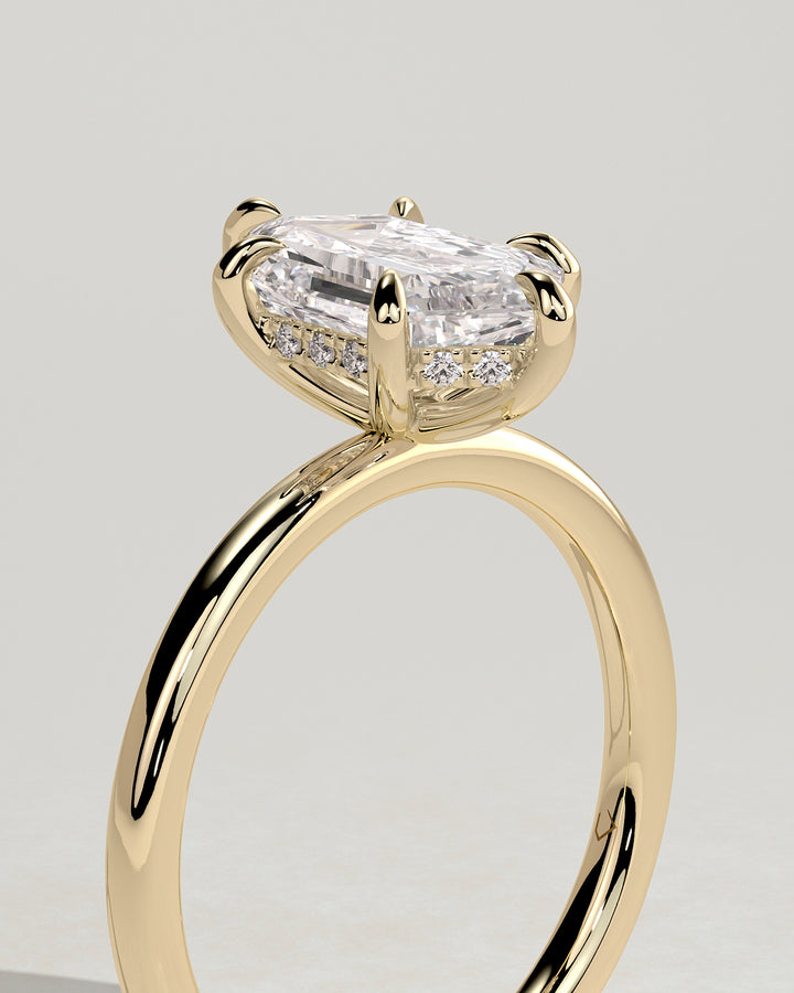 hidden halo engagement ring