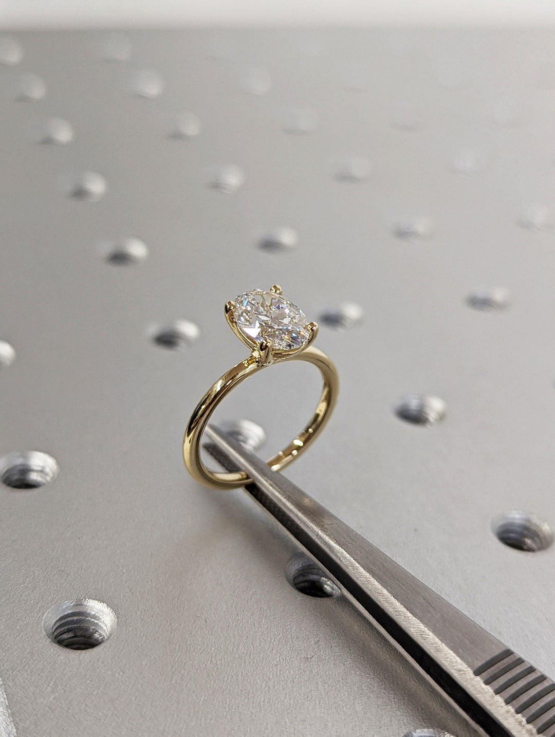 1.50CT Oval Cut Solitaire Lab Grown Diamond Engagement Ring Anniversary Gift