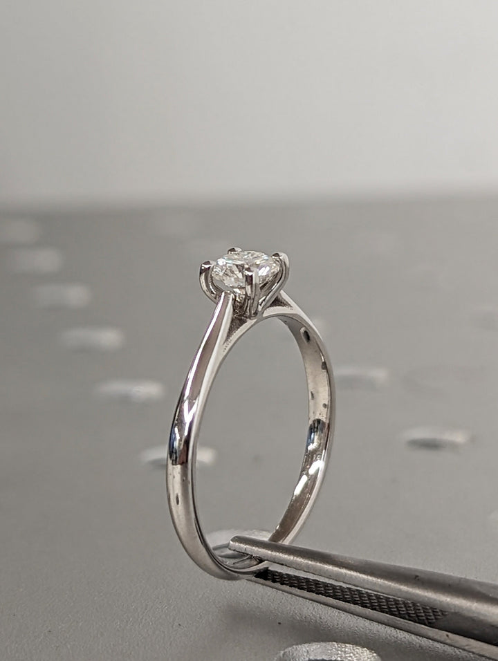 0.50CT Round Cut Solitaire Lab Grown Diamond Engagement Ring For Women
