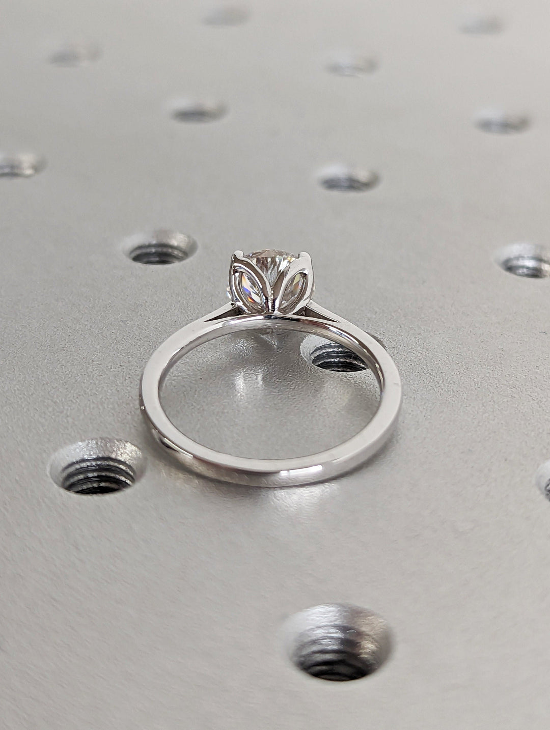 1.50CT Round Cut Solitaire Lab Grown Diamond Engagement Ring For Her Minimalist Wedding Ring