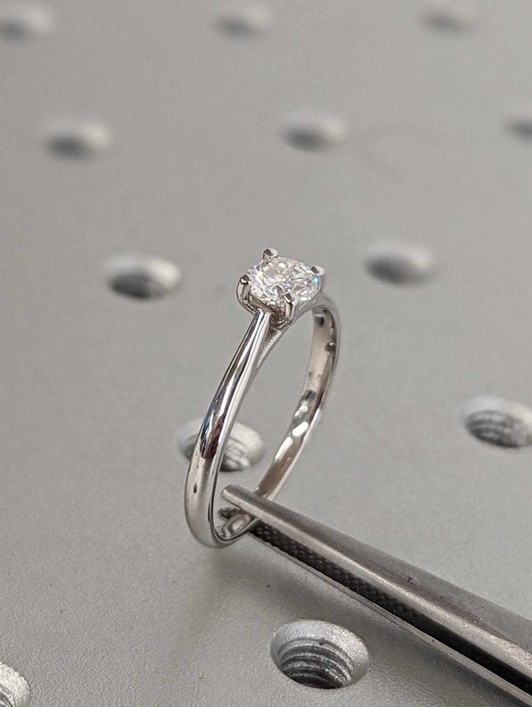 0.50CT Round Cut Solitaire Lab Grown Diamond Engagement Ring For Women