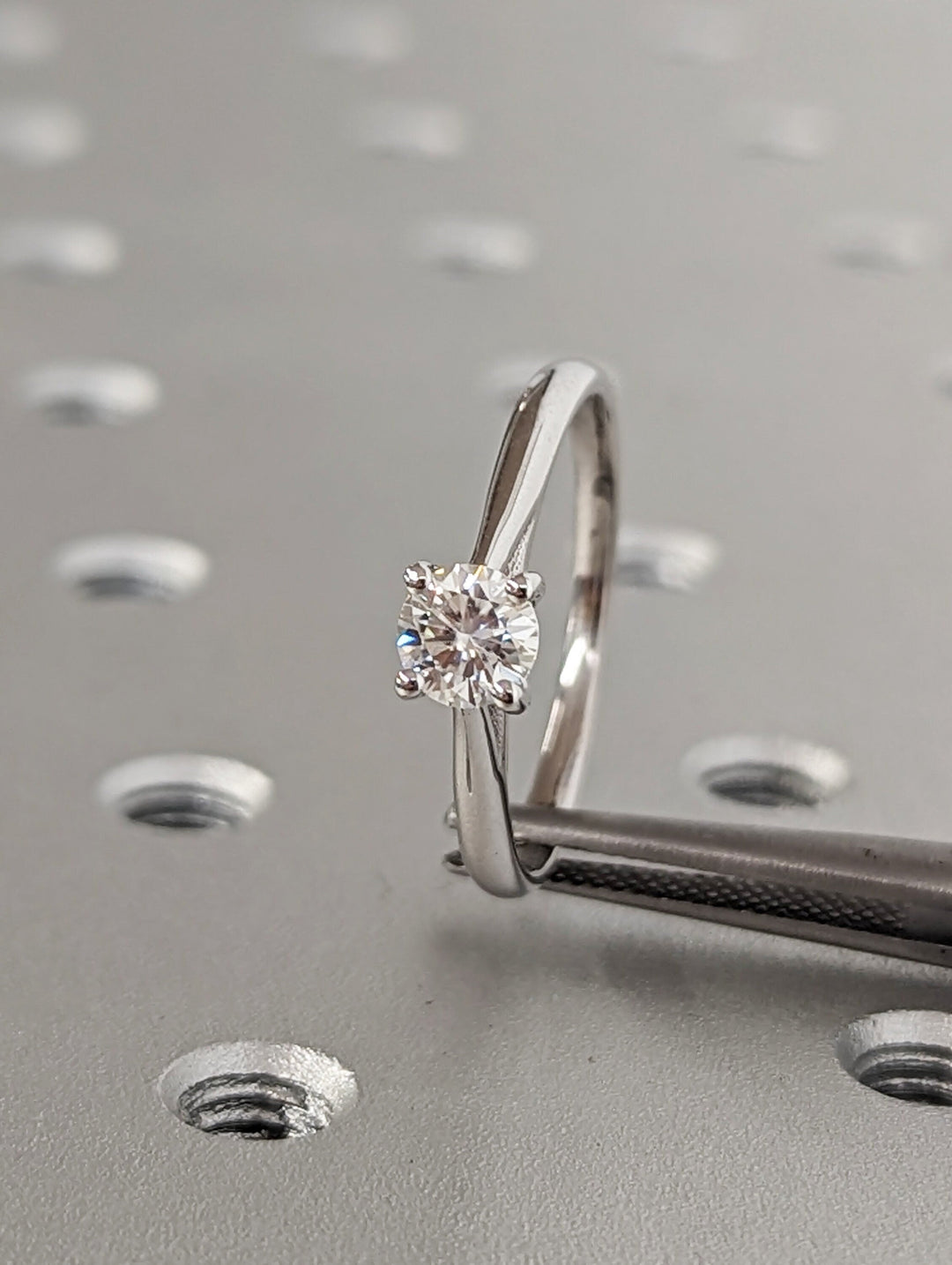0.50CT Round Cut Solitaire Lab Grown Diamond Engagement Ring For Women