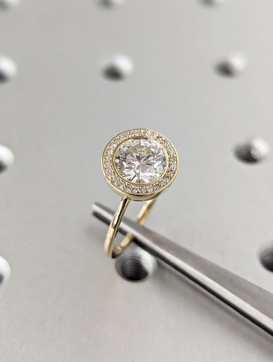 1.50CT Round Solitaire Lab Grown Diamond Engagement Ring For Her