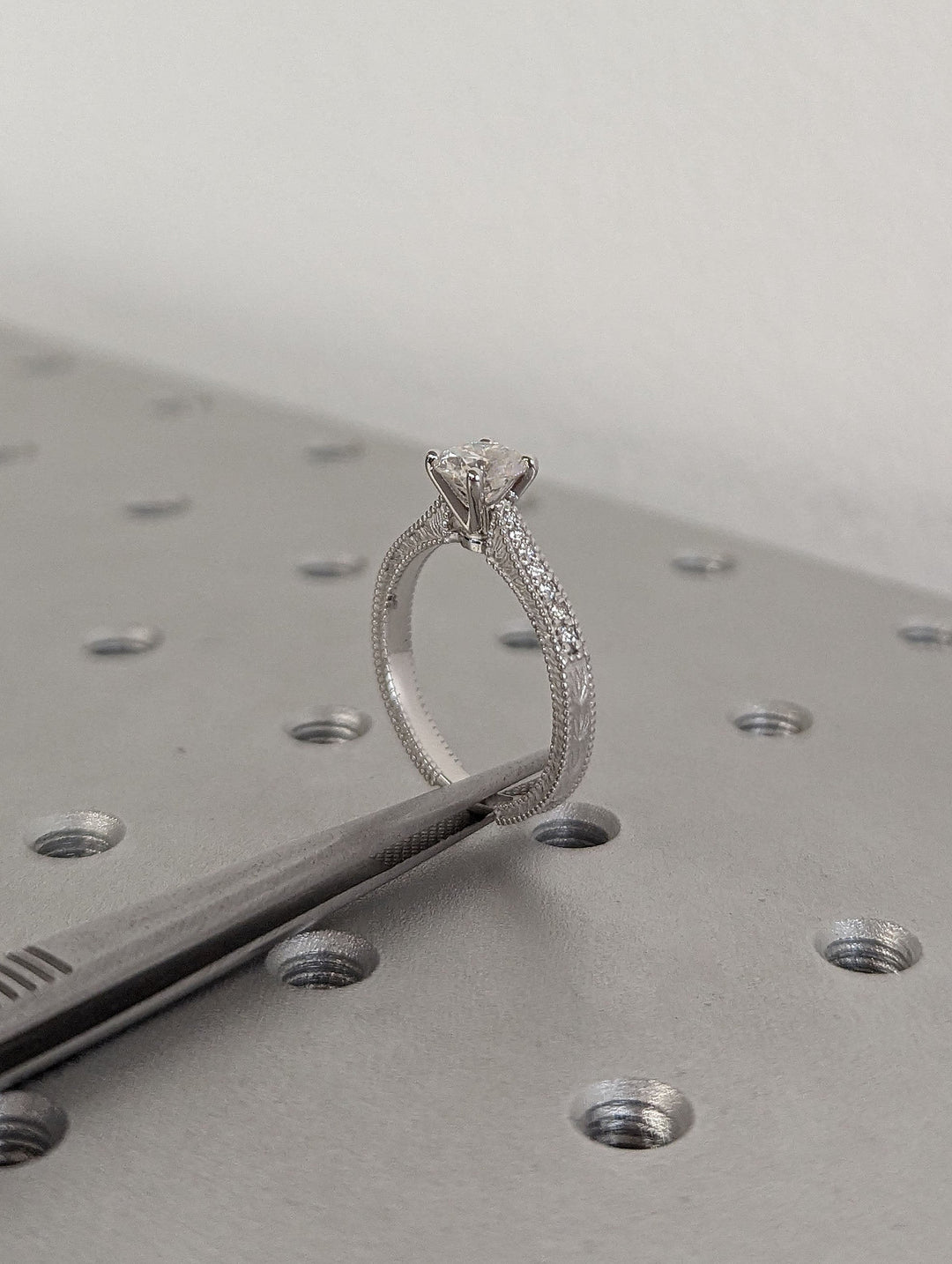 1.0CT Round Cut Unique  Vintage Lab Grown Diamond Engagement Ring Anniversary Gift