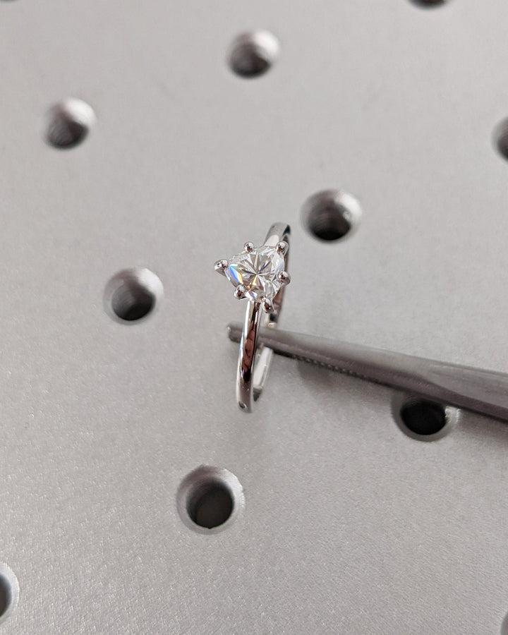 0.50CT Trillion Cut Solitaire Lab Grown Diamond Engagement Ring