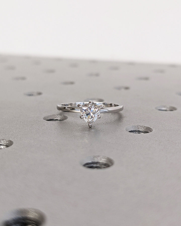 0.50CT Trillion Cut Solitaire Lab Grown Diamond Engagement Ring