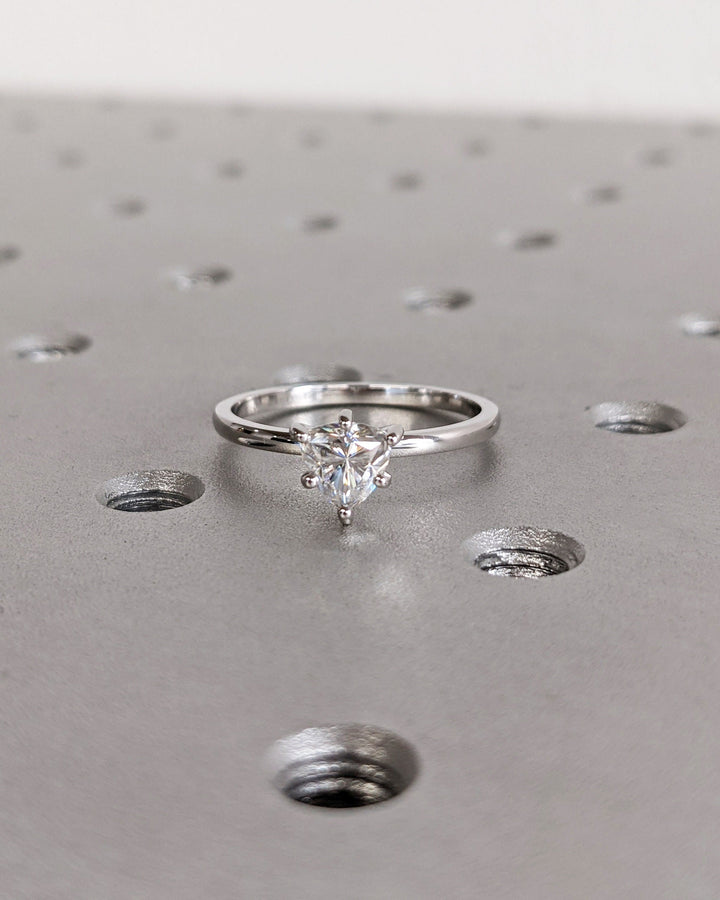 0.50CT Trillion Cut Solitaire Lab Grown Diamond Engagement Ring