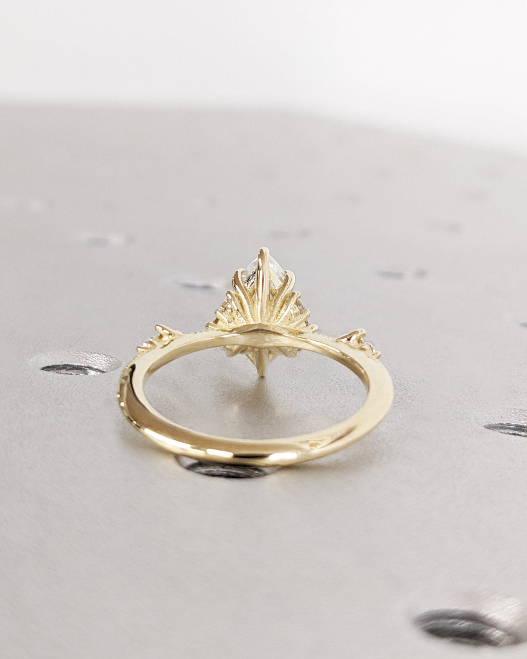 1.0CT Marquise Cut Unique Cluster Lab Grown Diamond Engagement Ring Proposal Ring