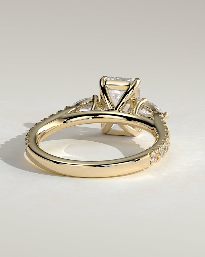 lab grown emerald diamond ring