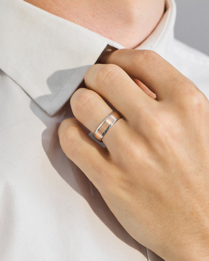 layered gold ring
