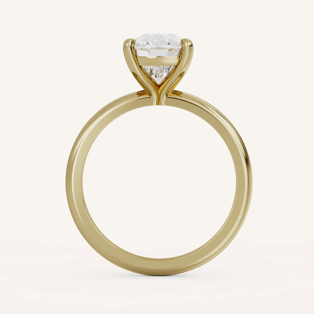 2.0CT Elongated Cushion Cut E/VS1 Lab Grown Diamond Solitaire Engagement Ring