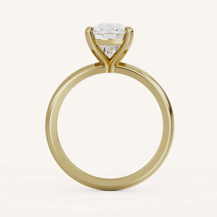 2.0CT Elongated Cushion Cut E/VS1 Lab Grown Diamond Solitaire Engagement Ring