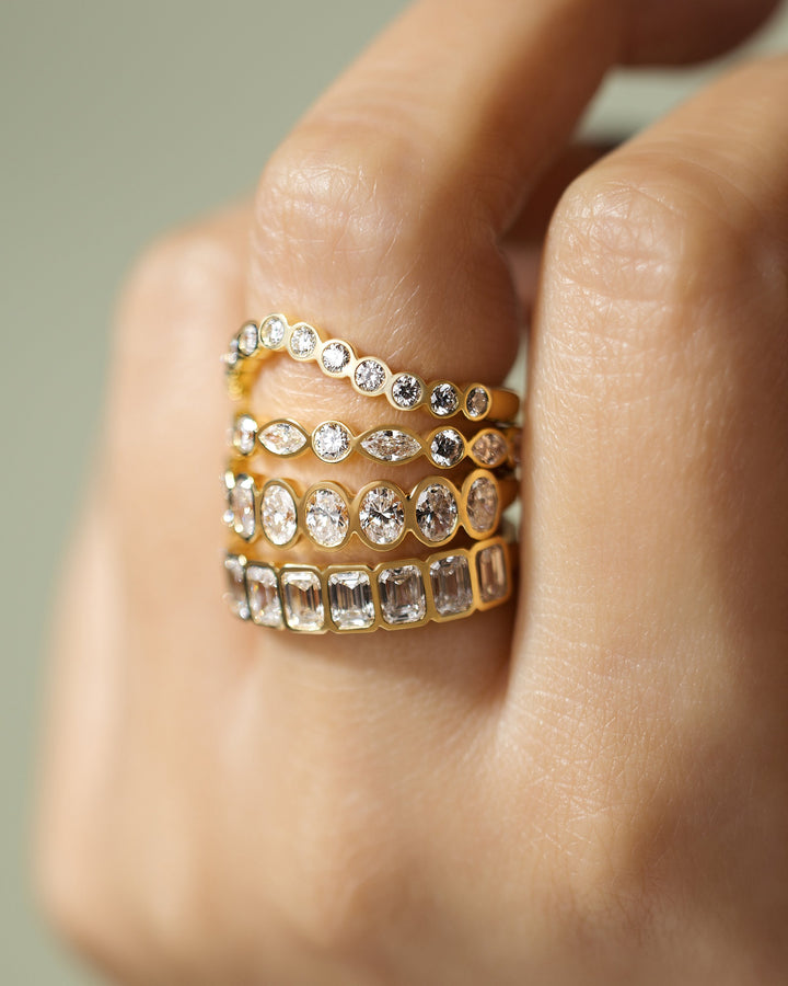 luxury bezel ring