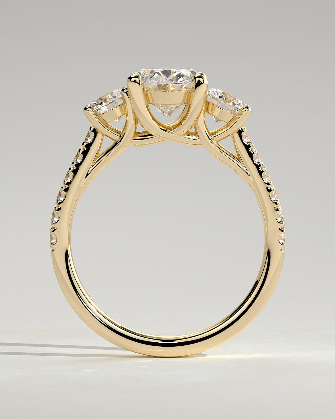 luxury oval diamond ring
