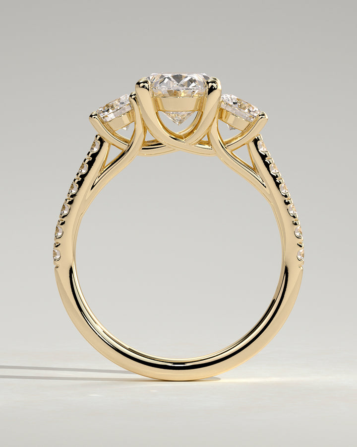 luxury oval diamond ring