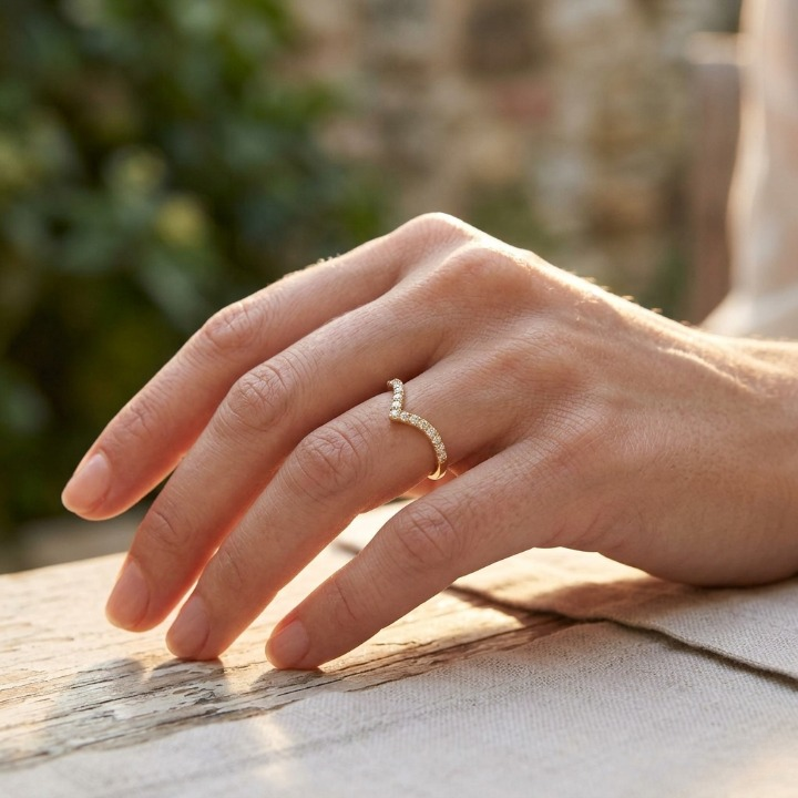 luxury pave band