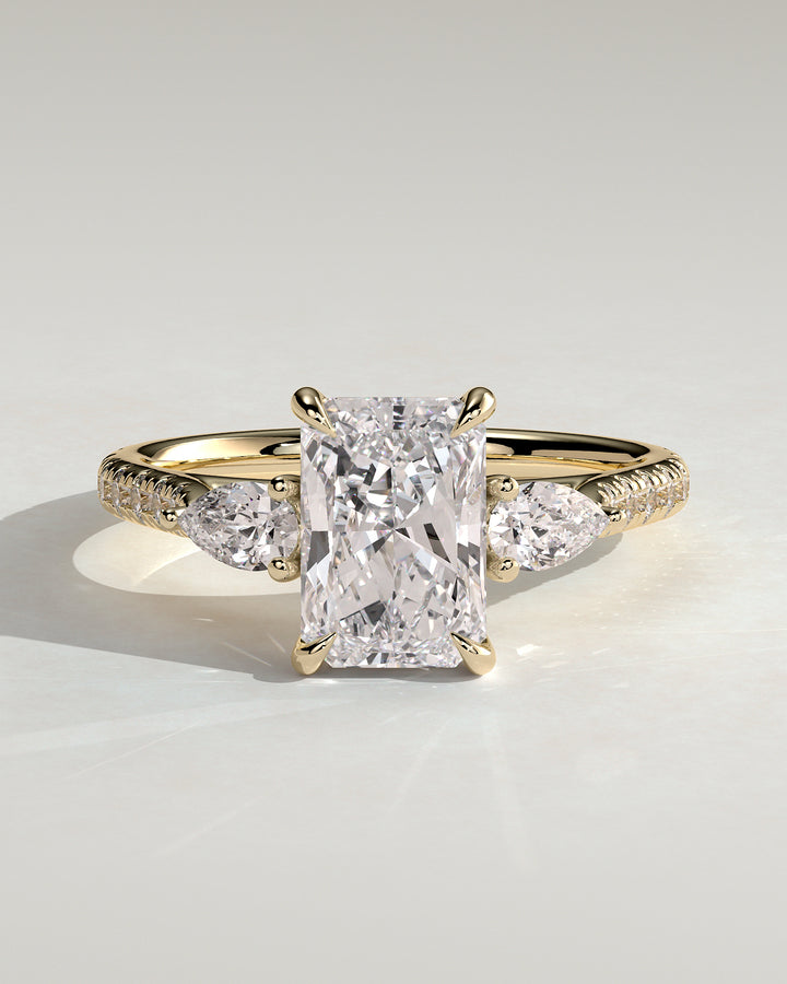 luxury radiant engagement ring