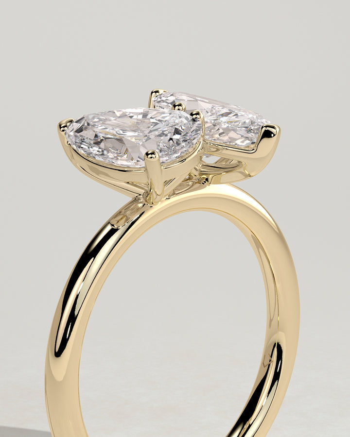 marquise and pear ring