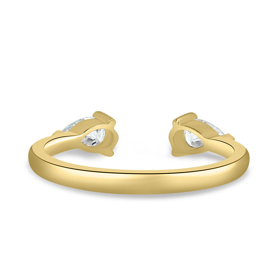 marquise diamond open ring
