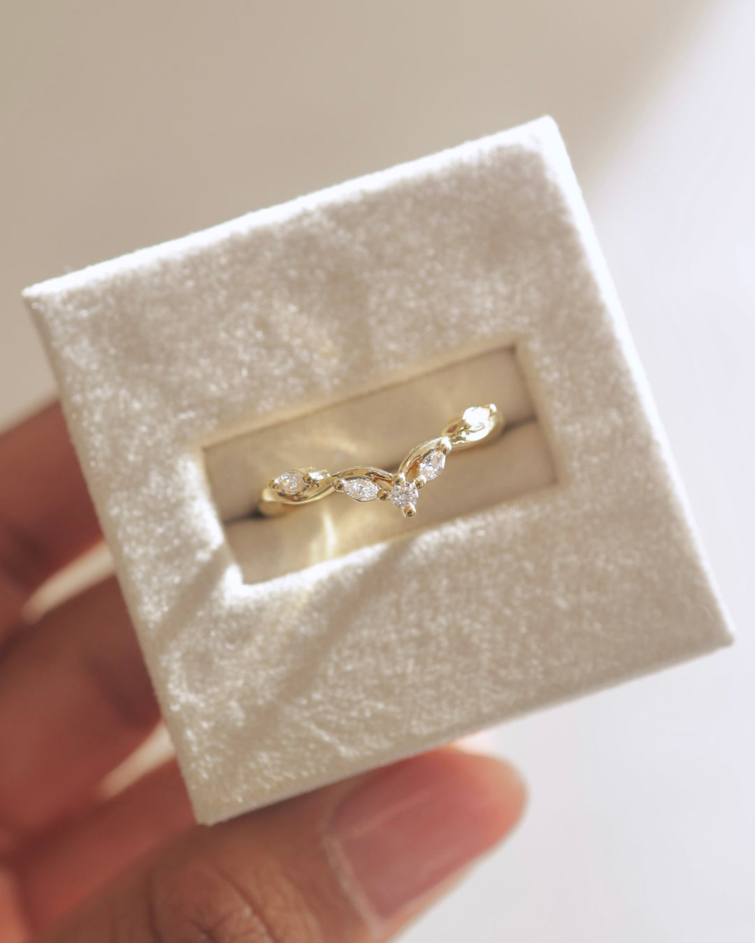 marquise diamond wedding band