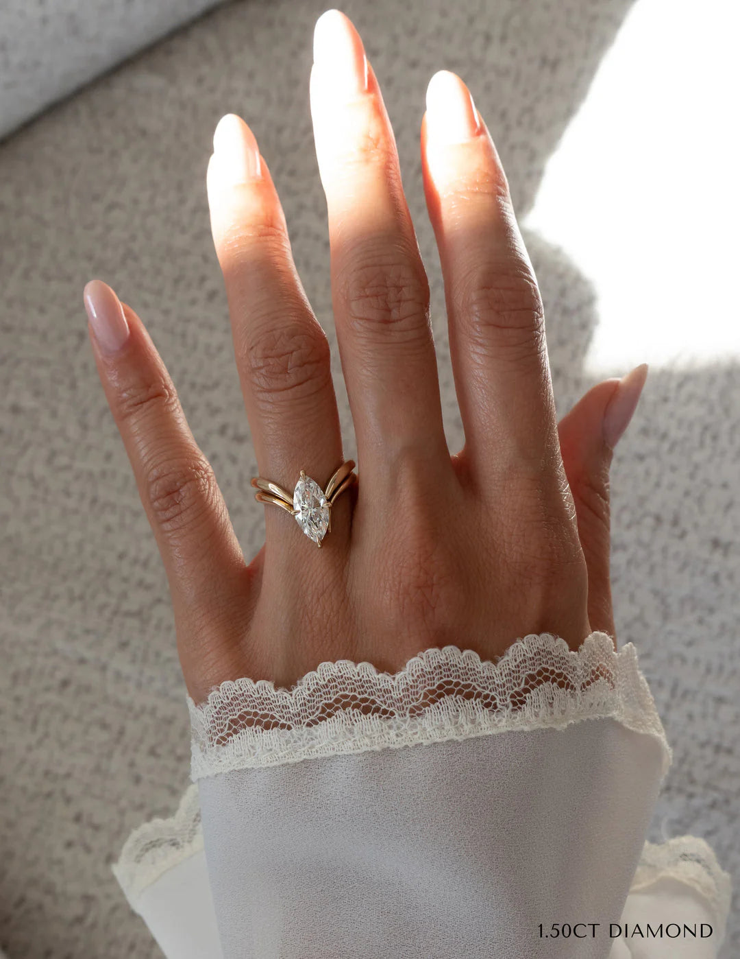 Lab Diamond Bridal Ring Set