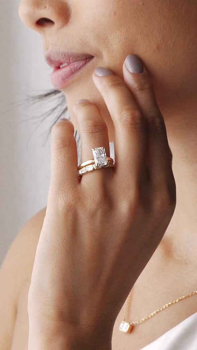 matching wedding band set
