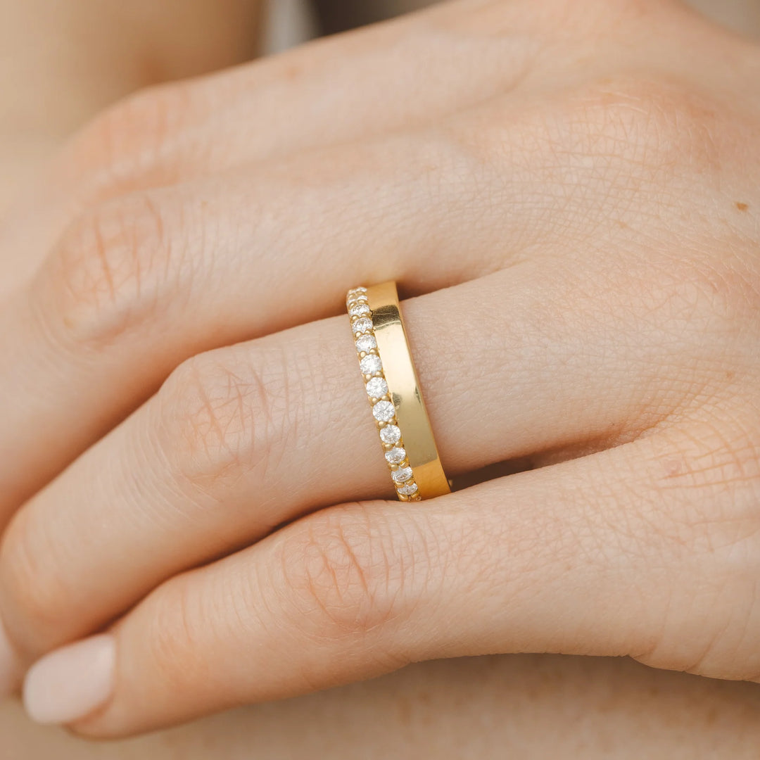 matching wedding band set
