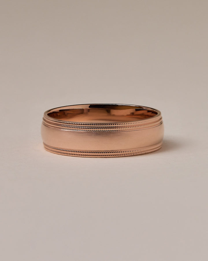 mens double milgrain ring
