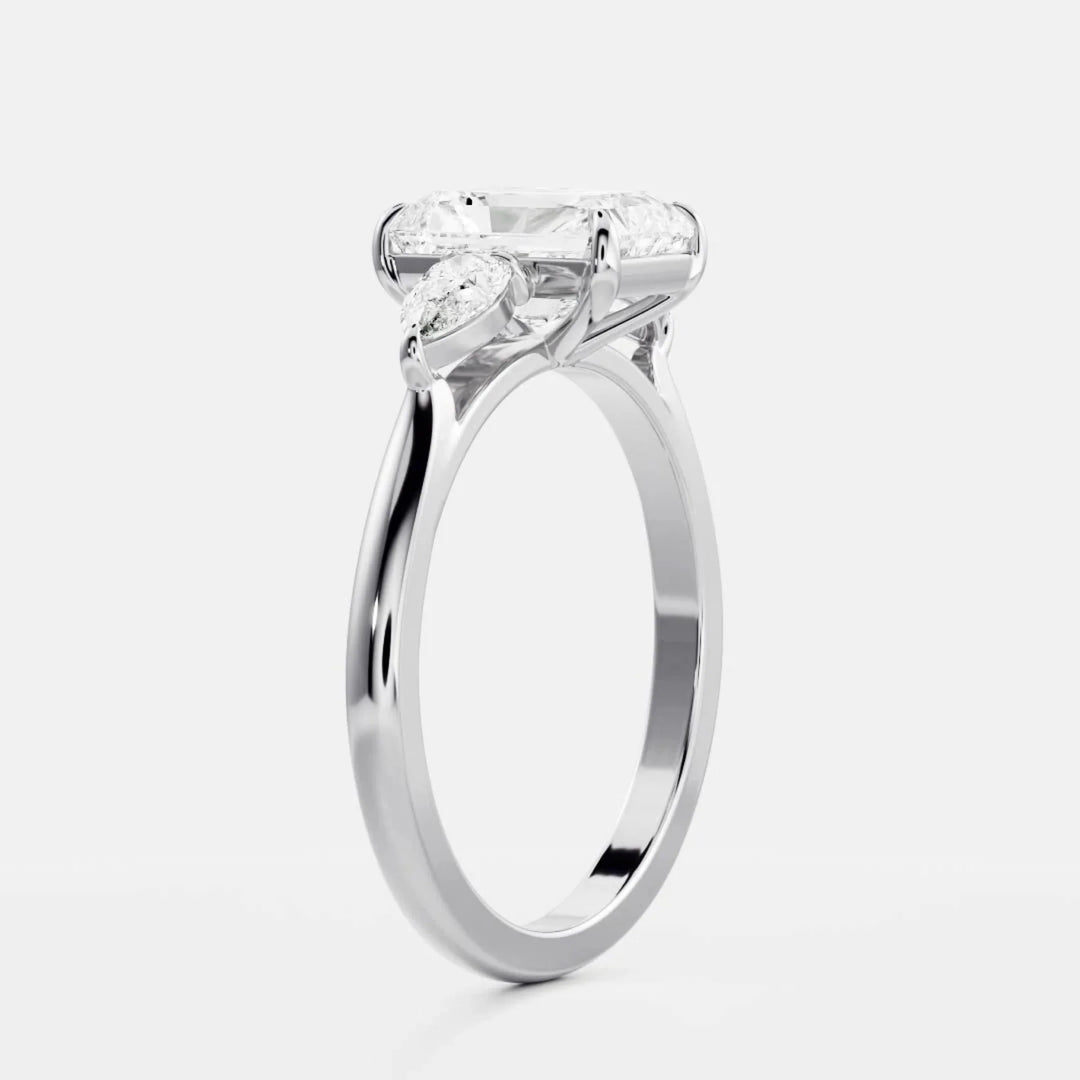 2.5ct Radiant Clean Luxury Engagement Ring