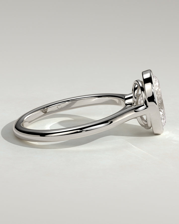 oval solitaire engagement ring