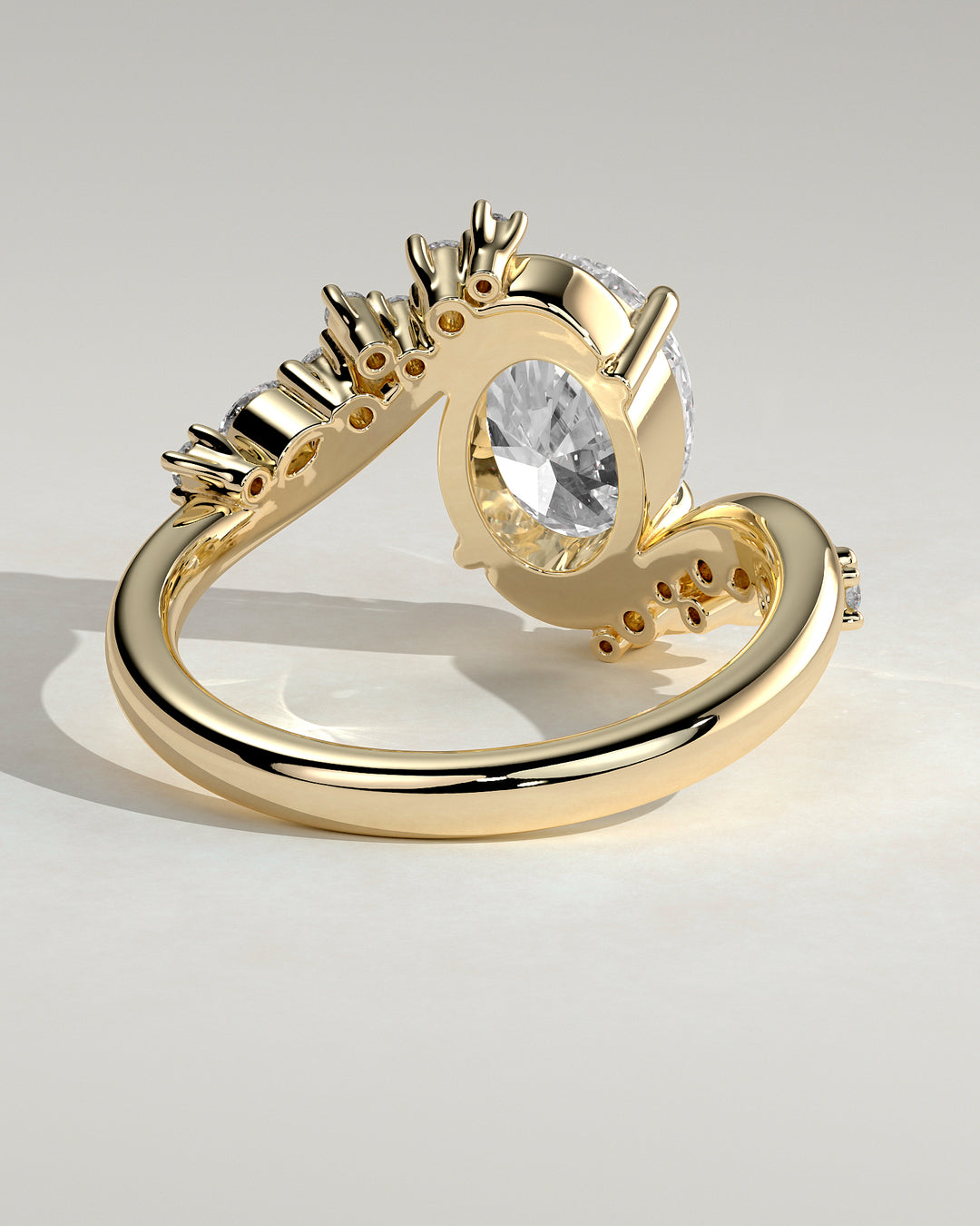 unique oval engagement ring