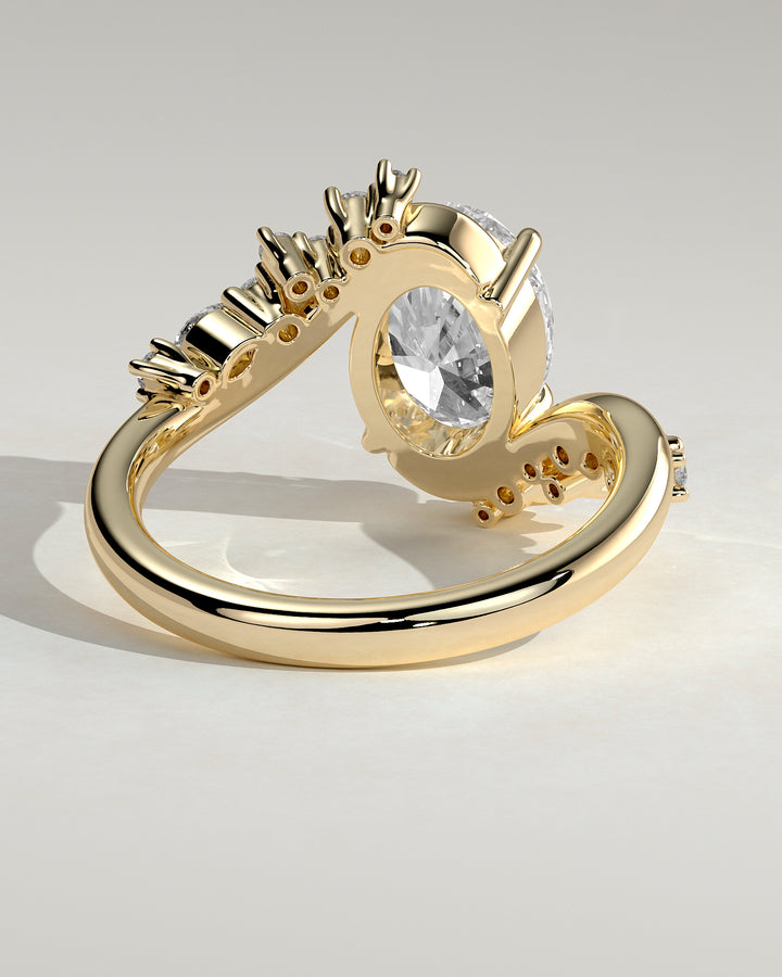 unique oval engagement ring