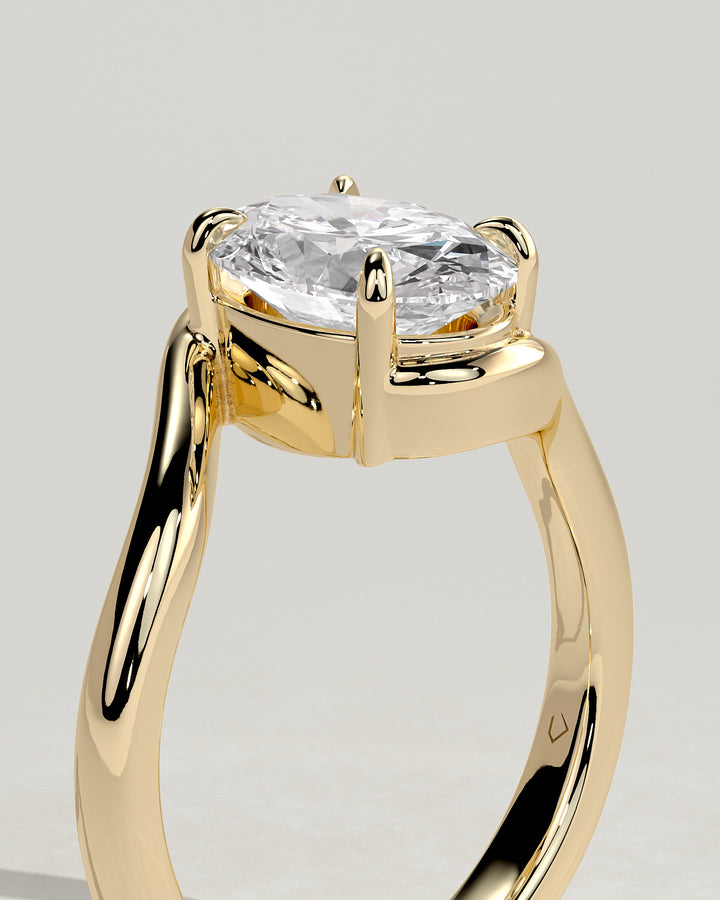 IGI certified oval engagement ring