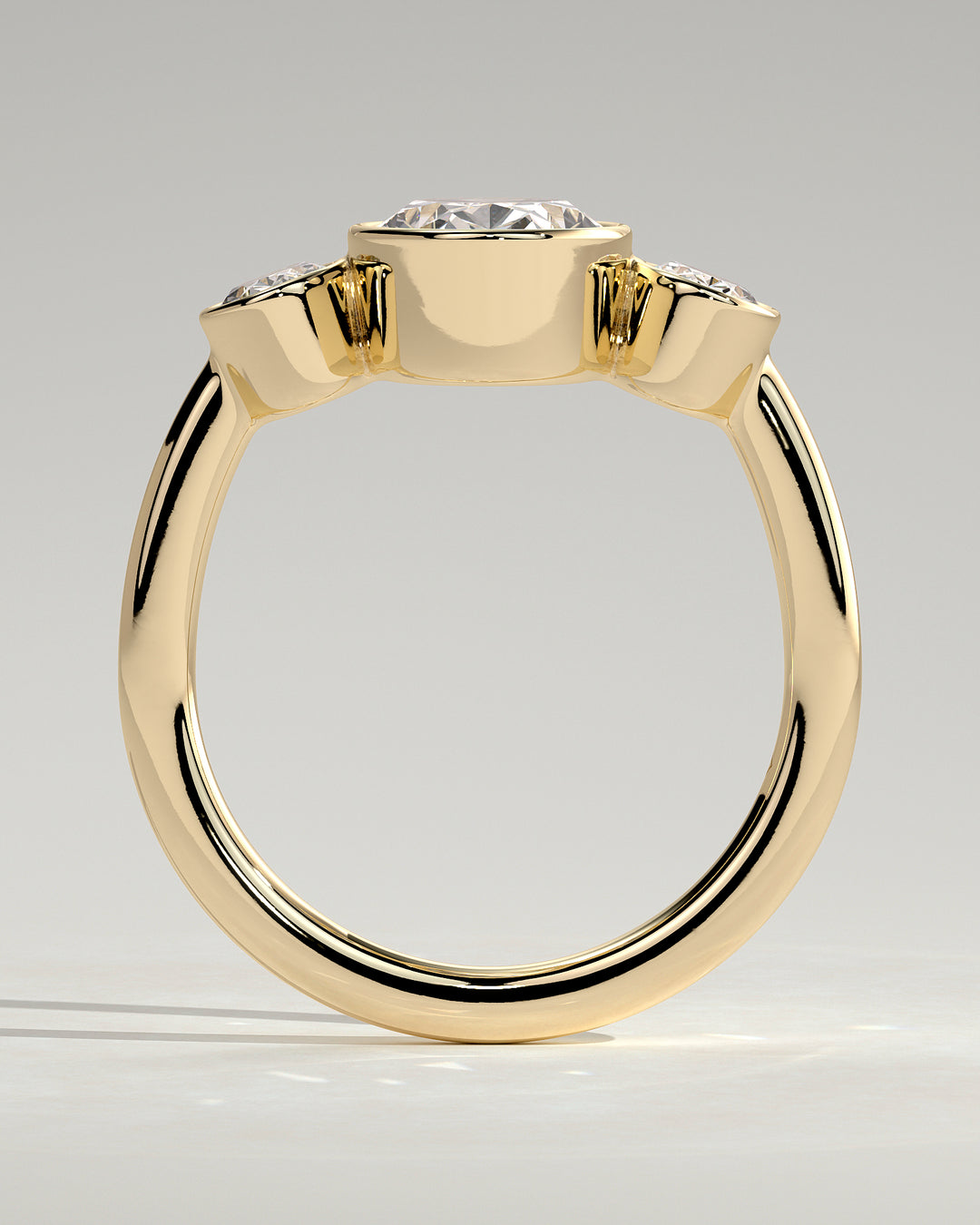 oval cut lab grown diamond ring
