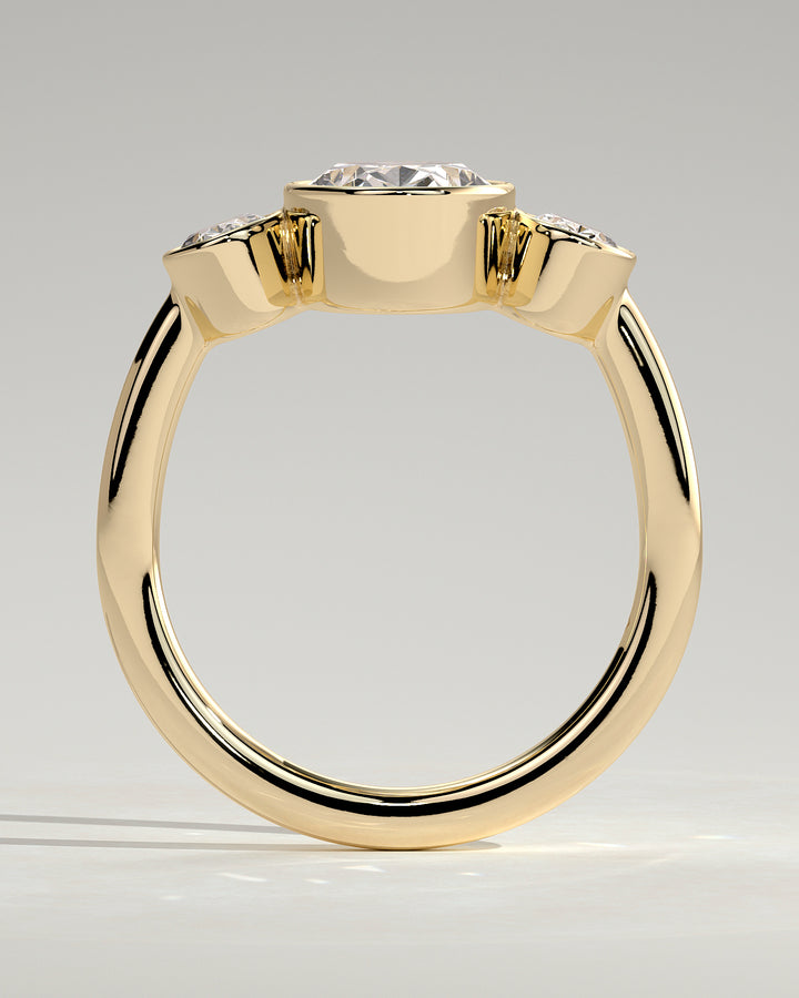 oval cut lab grown diamond ring