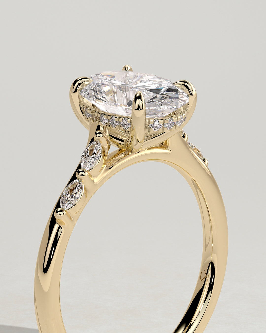 2.5ct oval engagement ring